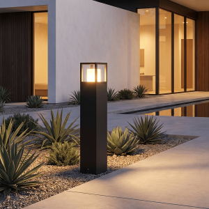 GR0231 Framed Square Outdoor Bollard Light