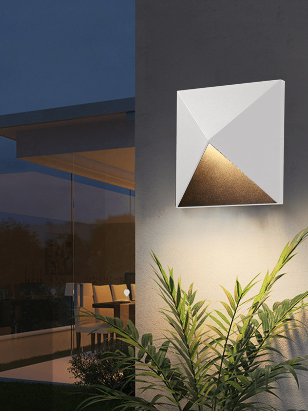 LWA0039 Geometric Facet Outdoor Wall Light