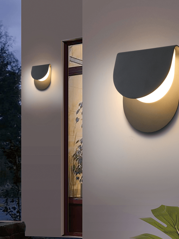 LWA0040 Layered Crescent Outdoor Wall Light
