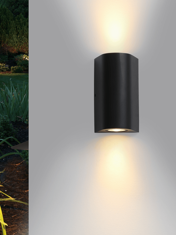 LWA0149 Curved Up and Down Outdoor Wall Light