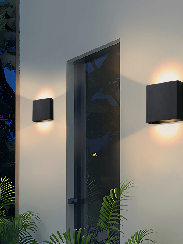 LWA0166 Slim Rectangular Up and Down Outdoor Wall Light