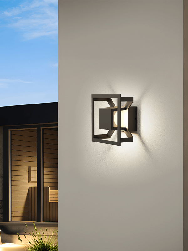 LWA0833A Cut Square Up and Down Outdoor Wall Light