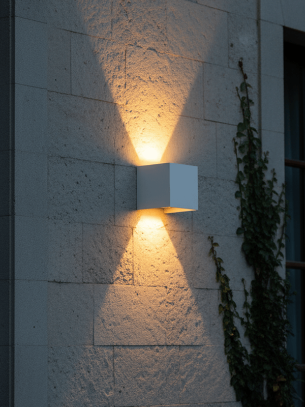 LWA803 Cut Square Up and Down Outdoor Wall Light