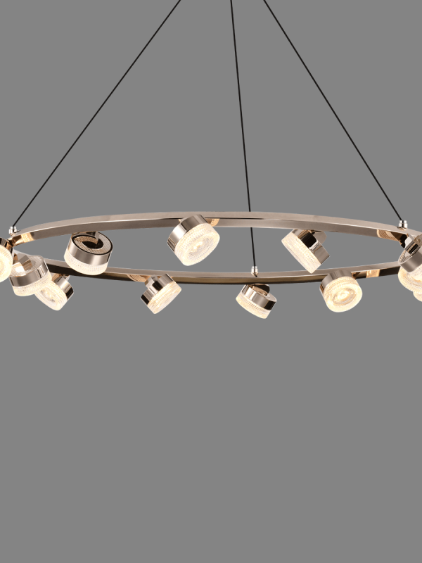 P0854-12A Adjustable Ring Pendant Light