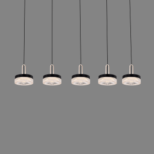 P0855-5A Five-Light Linear Crystal Pendant Light