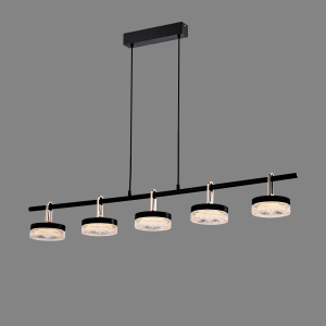 P0855-5B Five-Light Bar Crystal Pendant Light