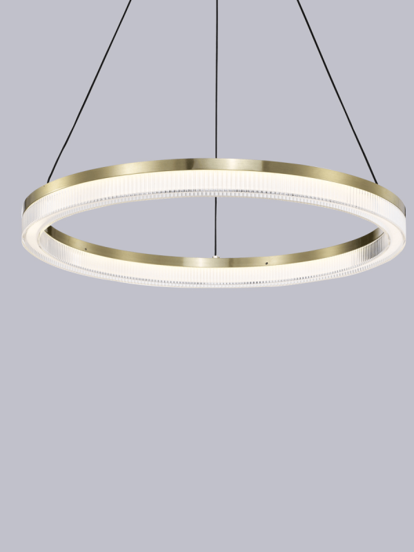 P0864-A Minimalist Gold Ring Pendant Light