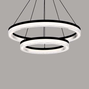 P0864-B Double Ring Pendant Light