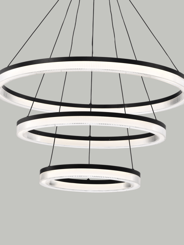 P0864-C Triple Ring Pendant Light